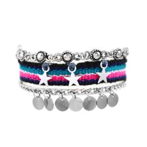 Pulseira-Conjunto-Colorido-Estrela-Medalhas-Prateado-01