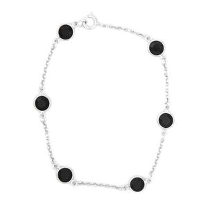 Pulseira-Pedrinhas-Pretas-Prateado-Folheado-01