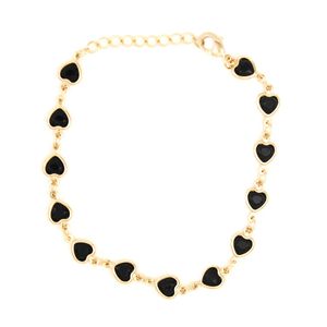 Pulseira-Coracao-Pedrinha-Preta-Dourado-Folheado-01