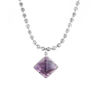 Colar-Choker-Piramide-Ametista-Corrente-Bolinha-Listrada-Prateado-01