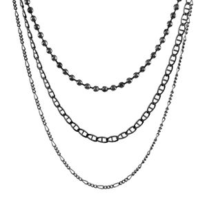 Colar-Triplo-Choker-Correntes-Bolinha-Elo-Palito-Grafite-01
