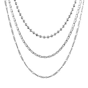 Colar-Triplo-Choker-Correntes-Bolinha-Elo-Palito-Prateado-01