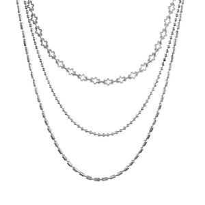 Colar-Triplo-Choker-Correntes-Renda-Bola-Tubo-Prateado-01