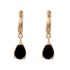 Brinco-Argola-Pingente-Gota-Preta-Dourado-Folheado-01