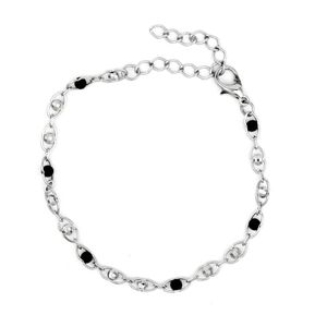 Pulseira-Corrente-Oval-Bolinha-Preta-Prateado-01