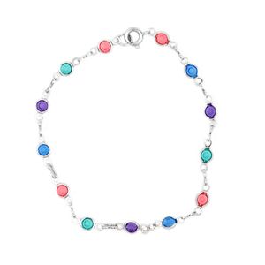 Pulseira-Pedra-Redonda-Colorida-Prateado-Folheado-01