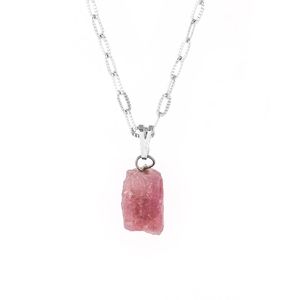 Colar-Pedra-Turmalina-Rosa-Bruta-Pequeno-Prateado-Folheado-01