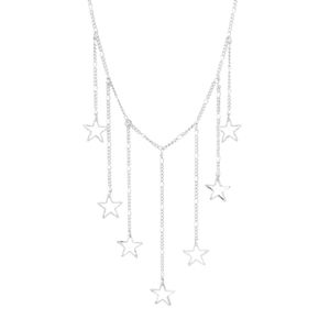 Colar-Choker-Constelacao-Estrelas-Cadentes-Prateado-Folheado-01
