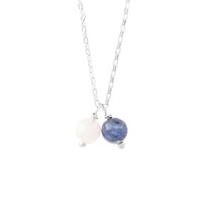 Colar-Duo-Bolinhas-Pedras-Quartzo-Rosa-Sodalita-Prateado-Folheado-01