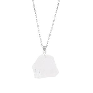 Colar-Quartzo-Transparente-Bruto-Curto-Prateado-Folheado-01
