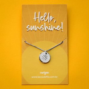 Colar-Medalha-Hello-Sunshine-Sol-Prateado-Folheado-06