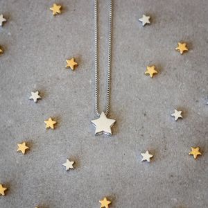Colar-Estrela-Lisa-Solitaria-Prateado-Folheado-01
