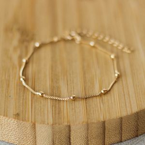 Pulseira-Corrente-Lisa-Bolinhas-Banhada-Ouro-18k