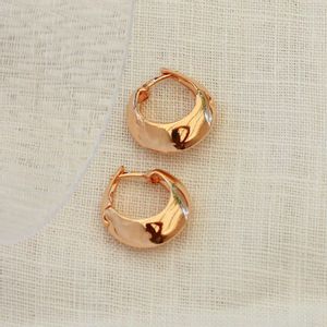 Brinco Argola Gota Facetada Liso Banhado Ouro 18k 01