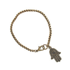 Pulseira Mão de Fátima Hamsá Bronze