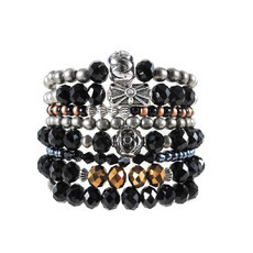 Pulseira Conjunto Preto Grafite