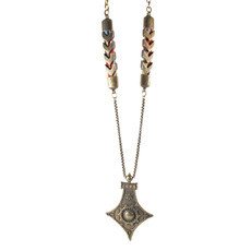 Colar Lança Chevron Boho Bronze
