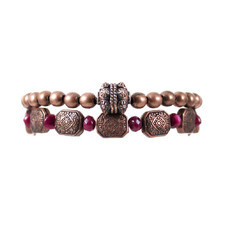 Pulseira Conjunto Jade Roxo Cobre