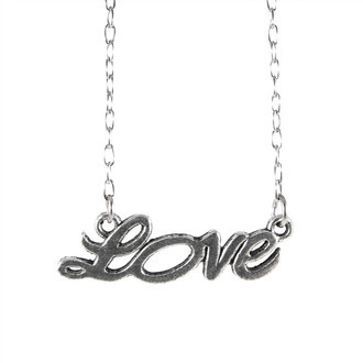 Colar Love Prateado