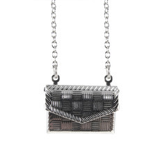 Colar Envelope Carta Prateado
