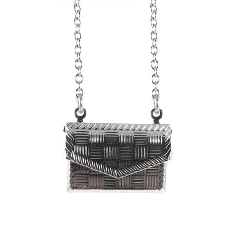 Colar Envelope Carta Prateado