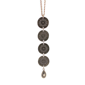 Colar Medalhas Estrelas Gota Bronze