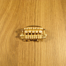 Broche Bondinho Dourado VINTAGE