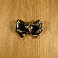 Broche Laço Preto VINTAGE