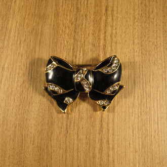 Broche Laço Preto VINTAGE