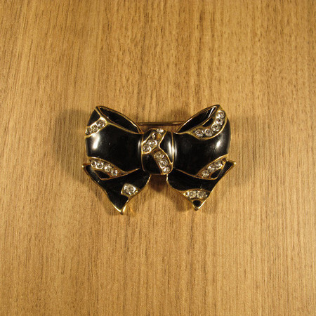 Broche Laço Preto VINTAGE