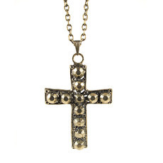 Colar Crucifixo Tachinhas