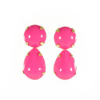 Brinco Gota Neon (rosa ou amarelo)