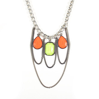 Maxi Colar Gotas Neon