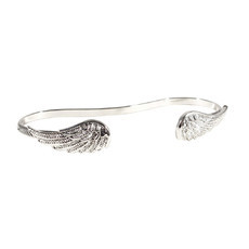 Pulseira de Mão Asas Prateado