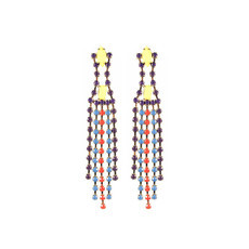 Maxi Brinco Cascata Pedras Coloridas