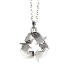Colar Reciclagem Prateado