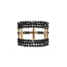 Pulseira Conjunto Crucifixo e Cristais II