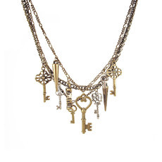 Colar Chaves e Spikes