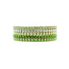 Pulseira Conjunto Pedras Verdes