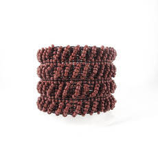 Bracelete Étnico Contas Marrom
