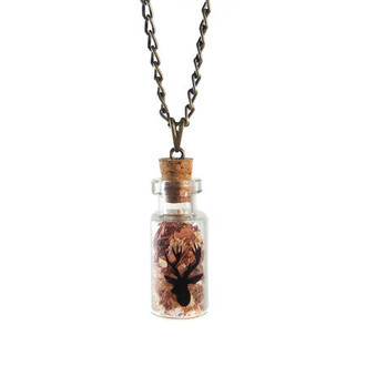Colar Garrafa Alce Bronze