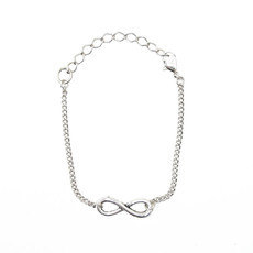 Pulseira Infinito Prateada
