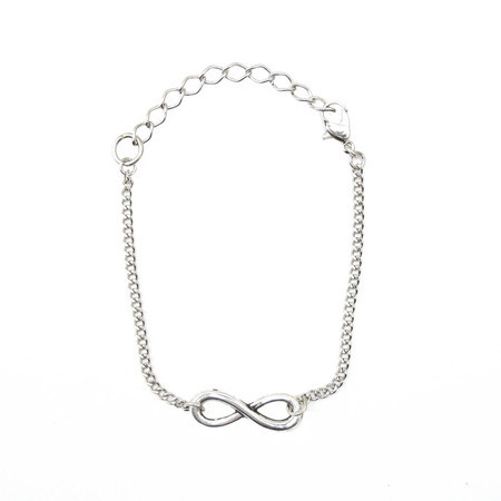 Pulseira Infinito Prateada