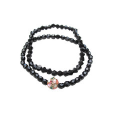 Pulseira Conjunto Flor Closonê Cristais