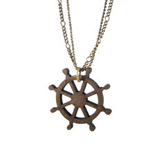 Colar Timão Navy Madeira Marrom