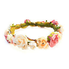 Coroa de Flores Rosa