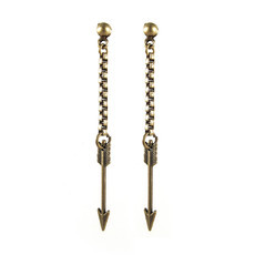 Brinco Flecha Corrente Bronze