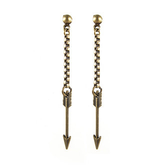 Brinco Flecha Corrente Bronze