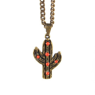Colar Cactus Coral Bronze