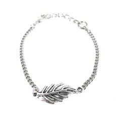 Pulseira Folha Prateada